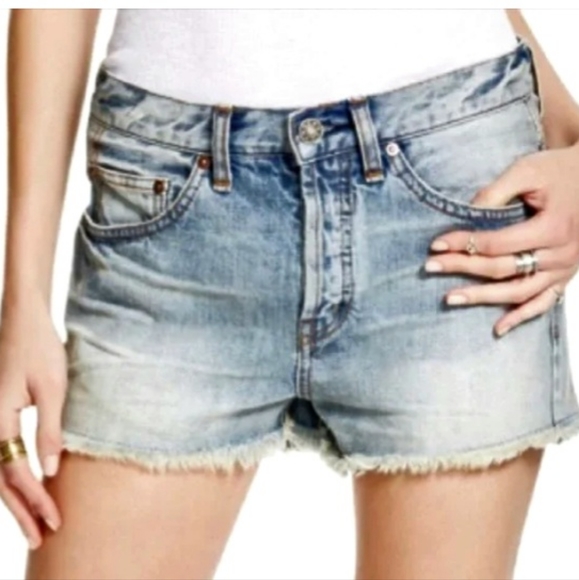 Free People Pants - Free People Rock Denim Uptown Cutoff Shorts